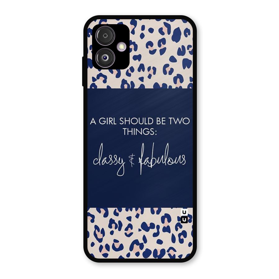 Classy and Fabulous Metal Back Case for Galaxy F14