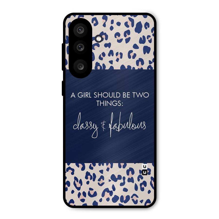 Classy and Fabulous Metal Back Case for Galaxy F56