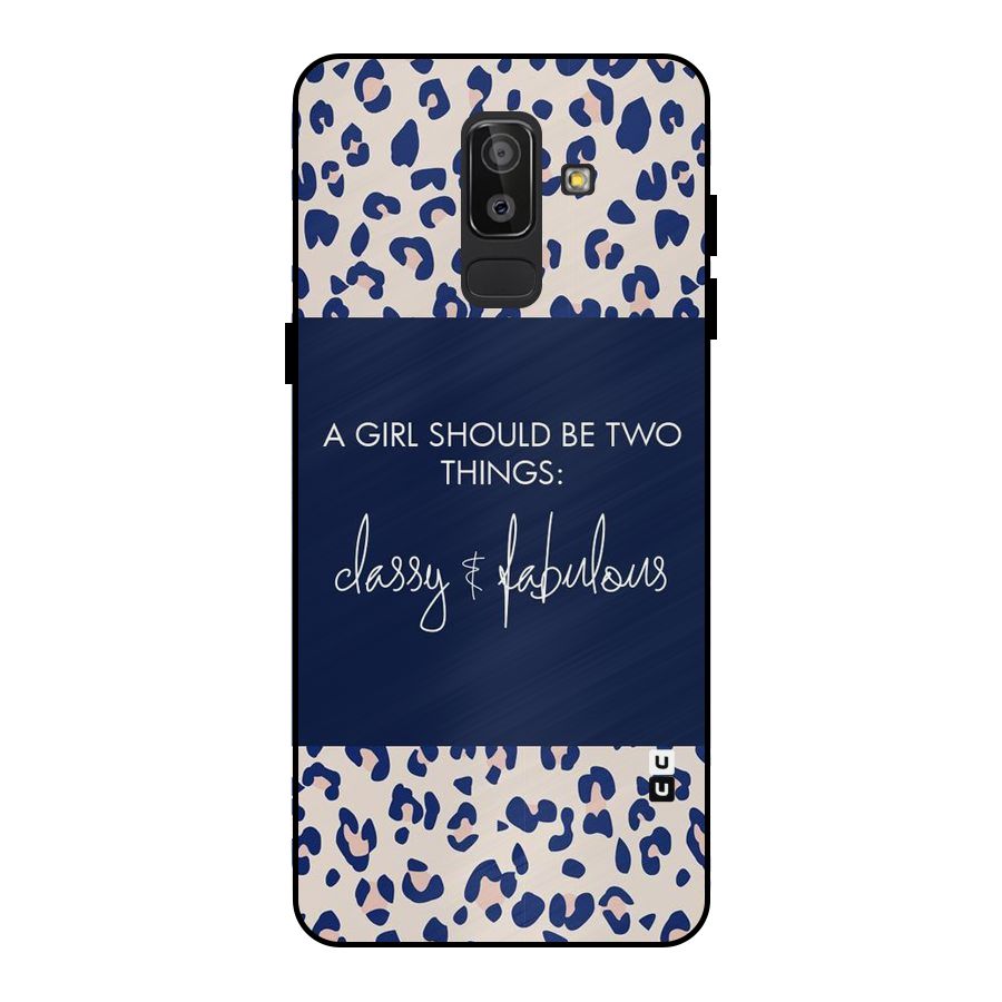 Classy and Fabulous Metal Back Case for Galaxy J8