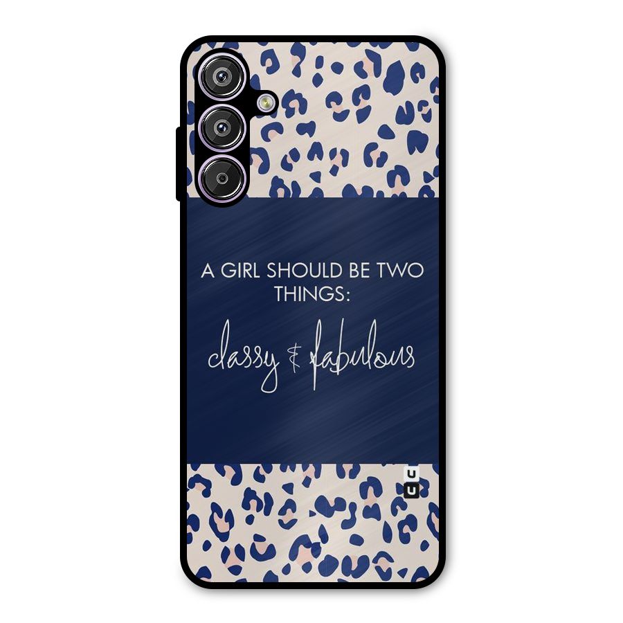 Classy and Fabulous Metal Back Case for Galaxy M15