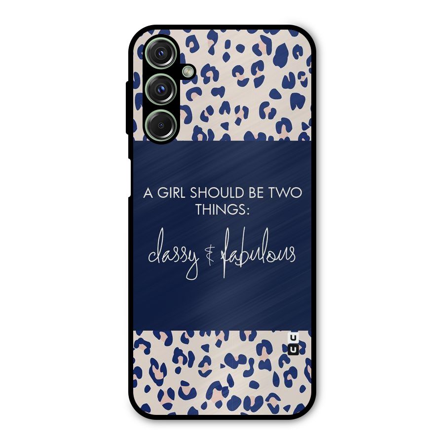 Classy and Fabulous Metal Back Case for Galaxy M34