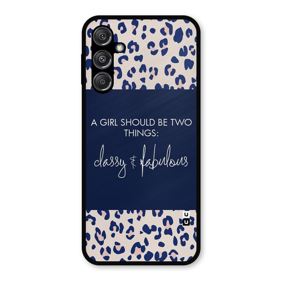 Classy and Fabulous Metal Back Case for Galaxy M34 5G