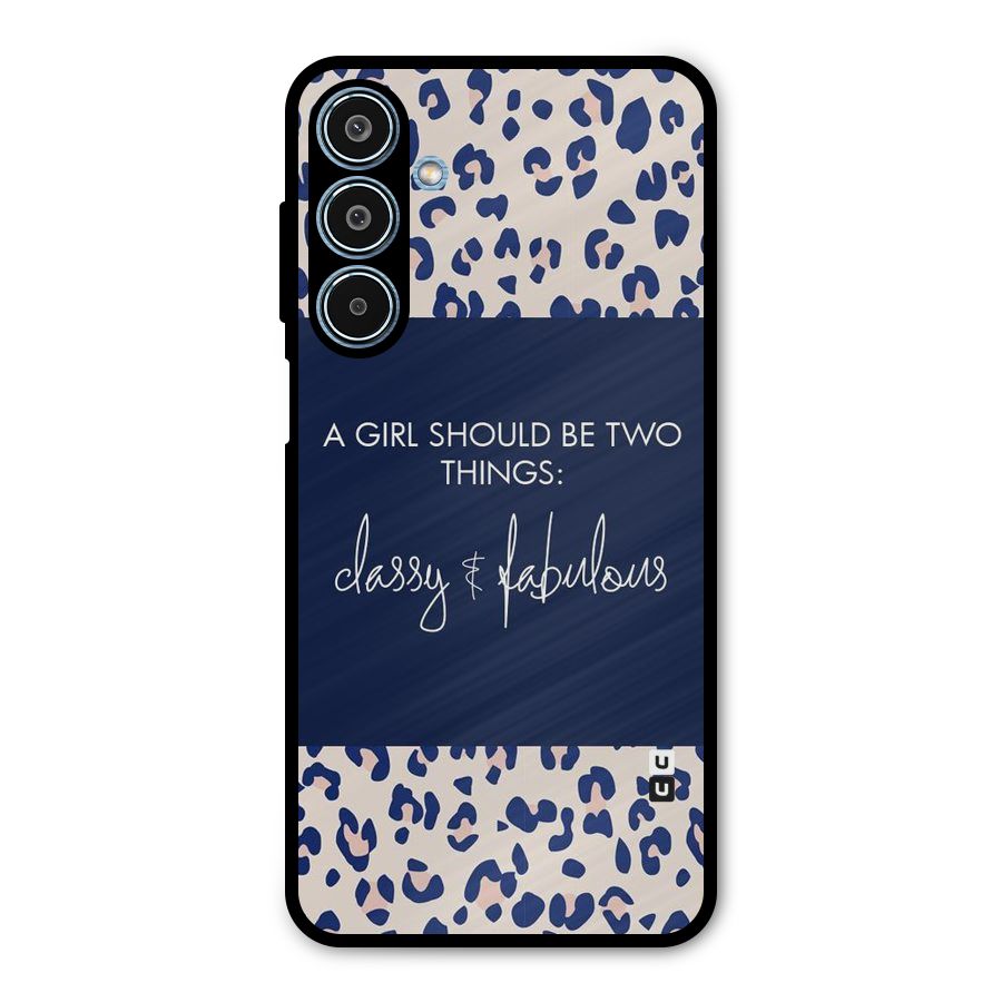 Classy and Fabulous Metal Back Case for Galaxy M35