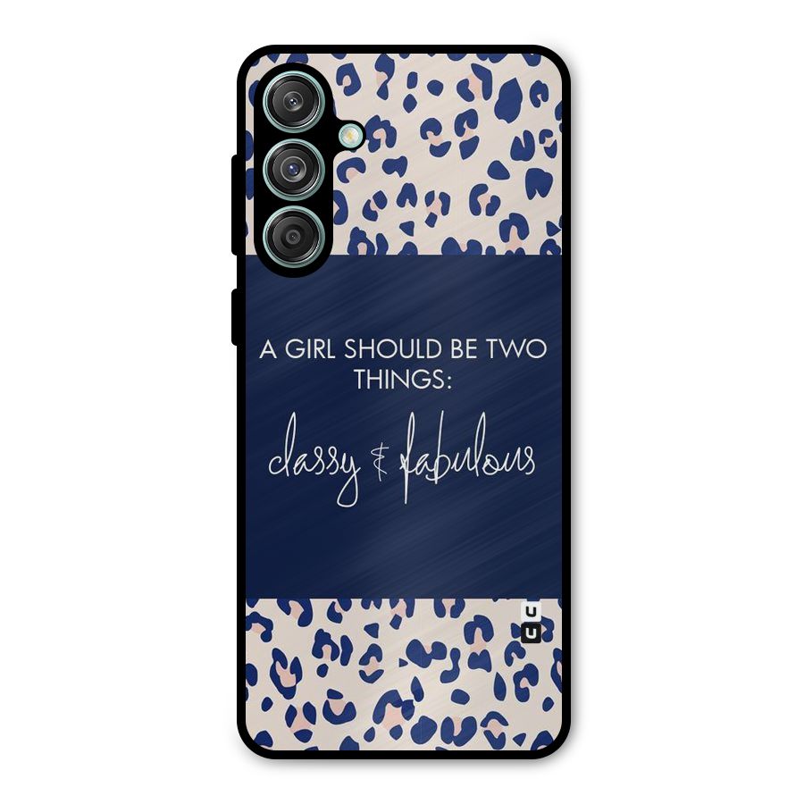 Classy and Fabulous Metal Back Case for Galaxy M55 5G