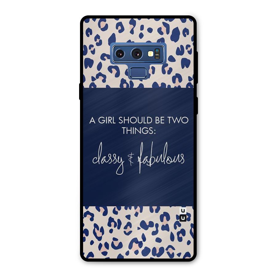 Classy and Fabulous Metal Back Case for Galaxy Note 9
