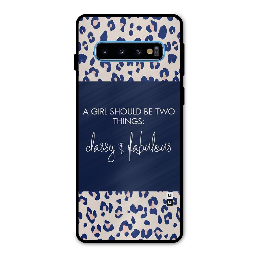 Classy and Fabulous Metal Back Case for Galaxy S10