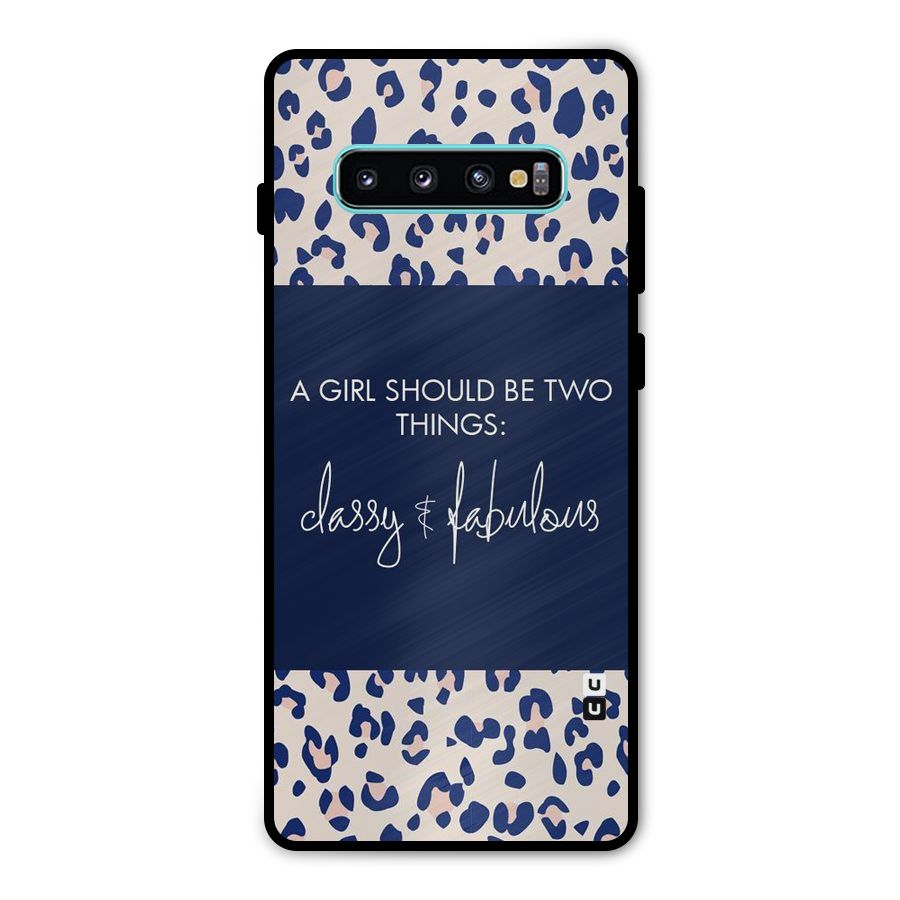 Classy and Fabulous Metal Back Case for Galaxy S10 Plus