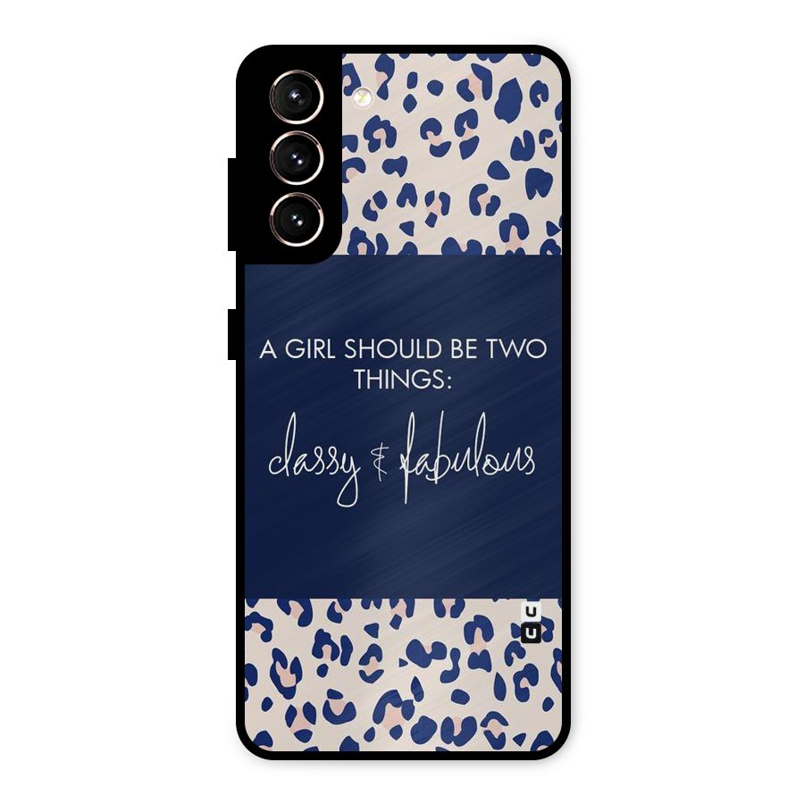 Classy and Fabulous Metal Back Case for Galaxy S21 5G