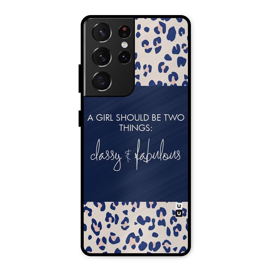 Classy and Fabulous Metal Back Case for Galaxy S21 Ultra 5G