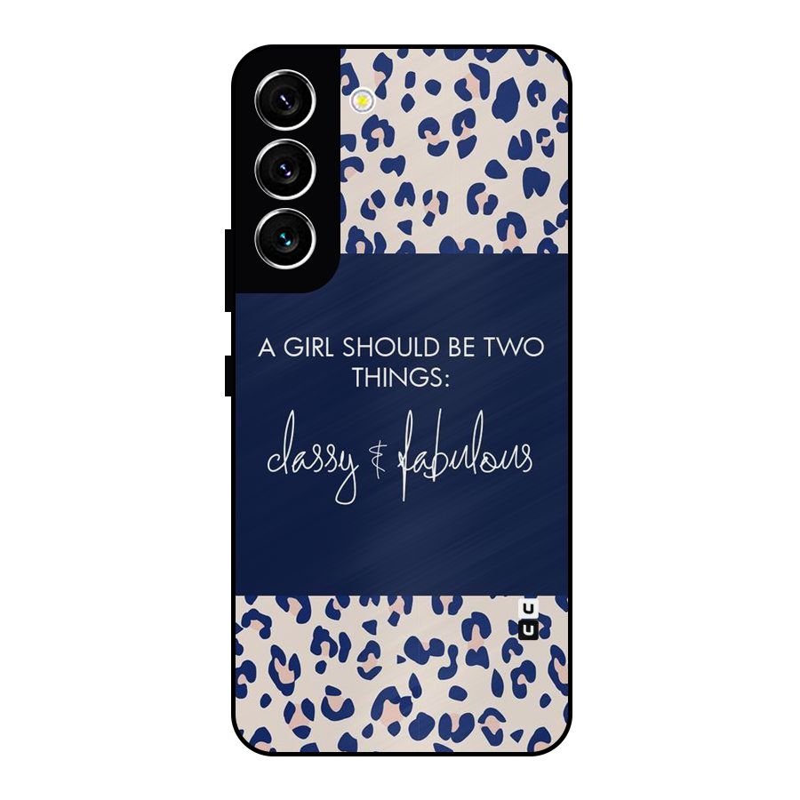 Classy and Fabulous Metal Back Case for Galaxy S22 5G