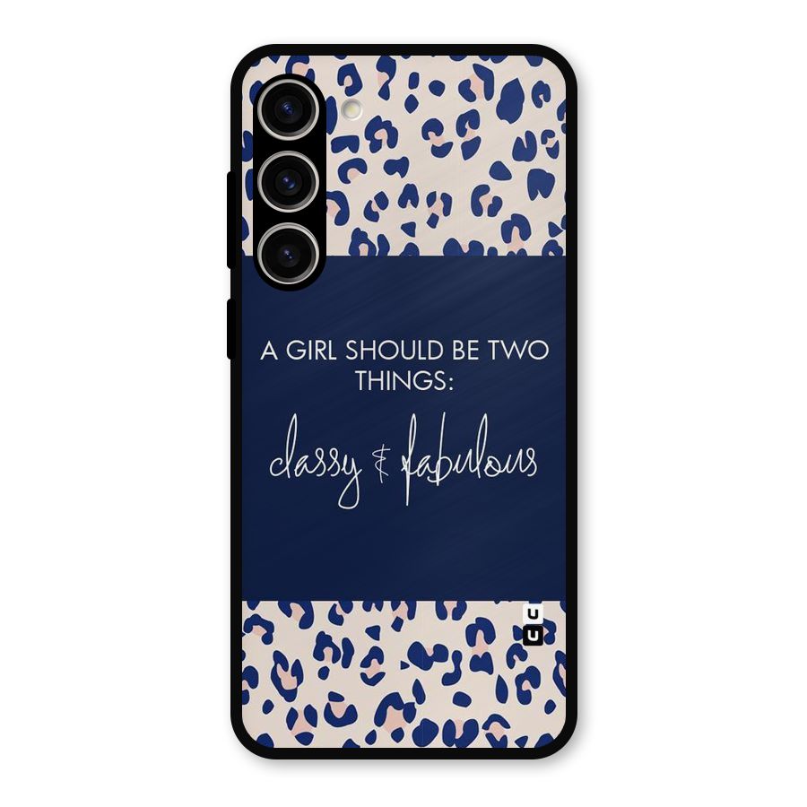 Classy and Fabulous Metal Back Case for Galaxy S23 Plus