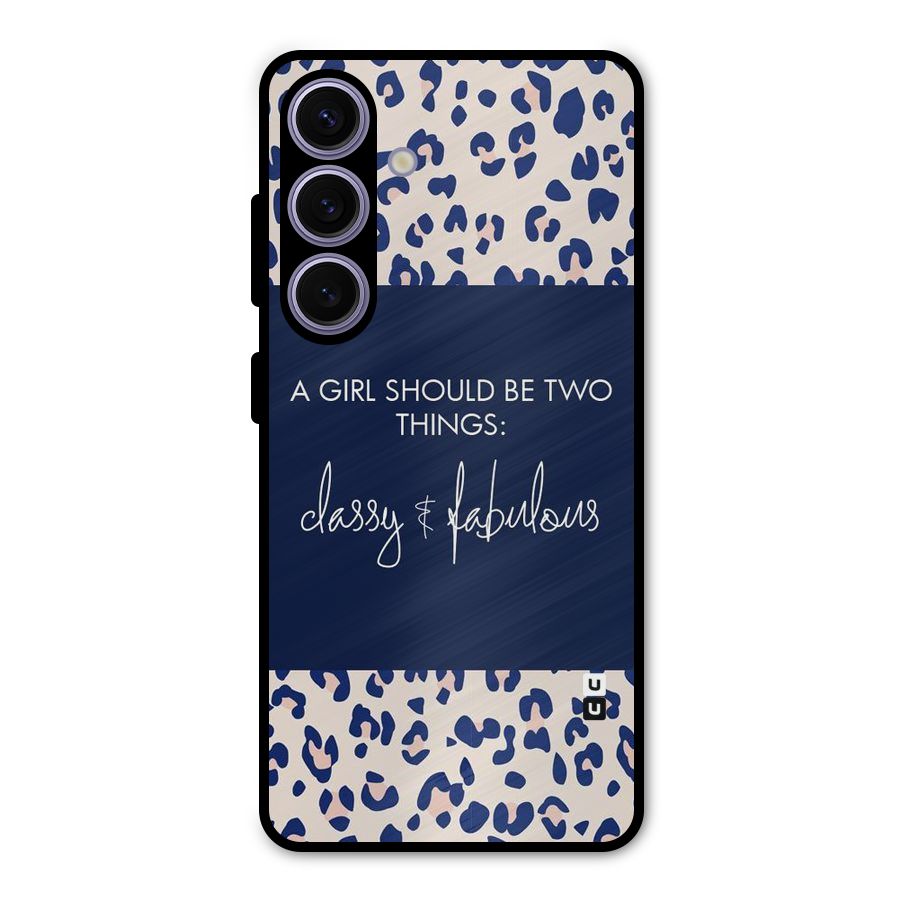 Classy and Fabulous Metal Back Case for Galaxy S24