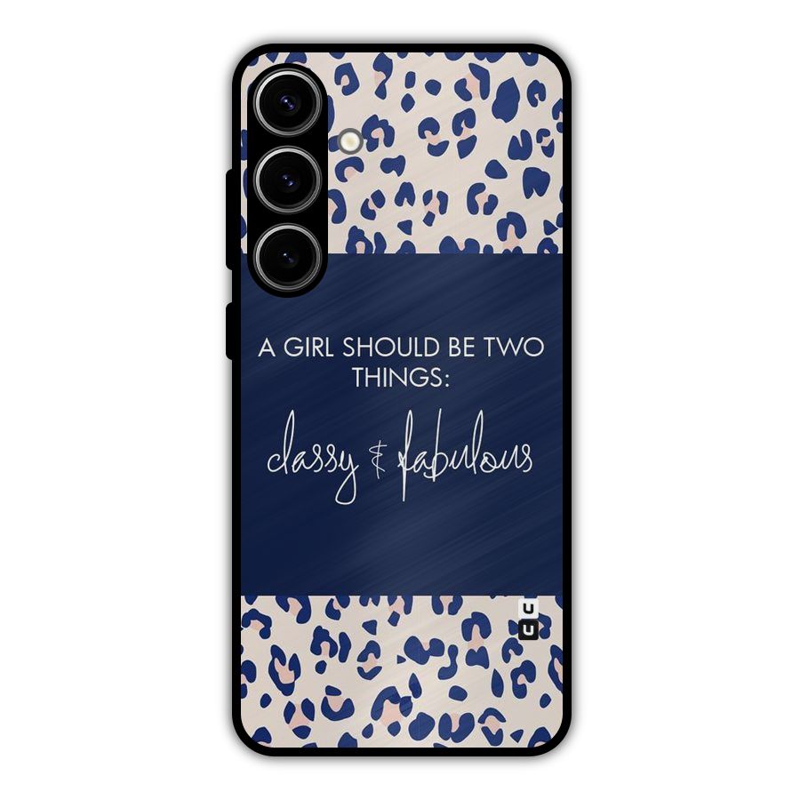Classy and Fabulous Metal Back Case for Galaxy S24 Plus