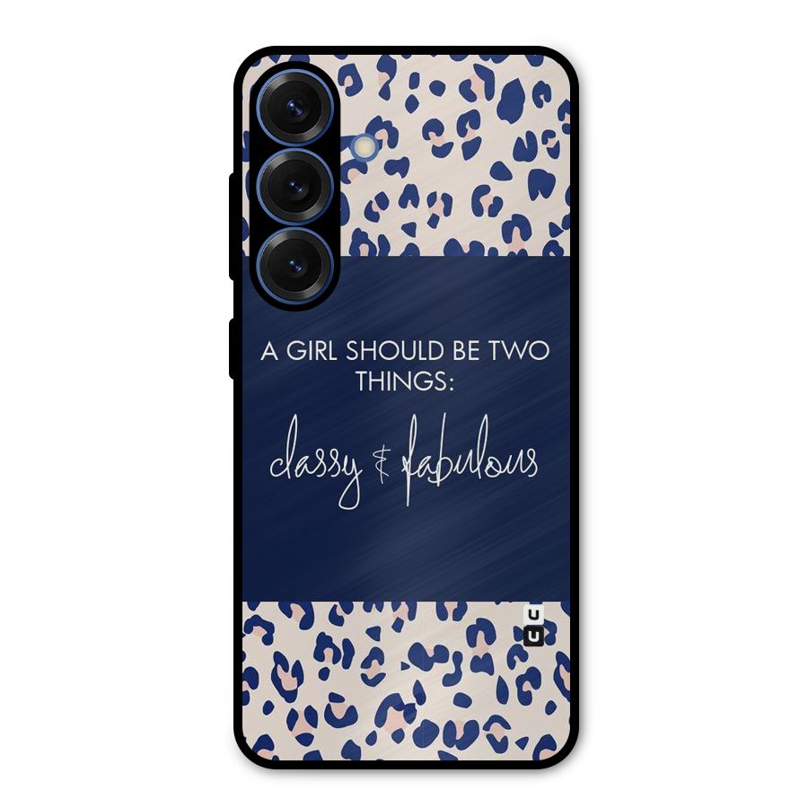 Classy and Fabulous Metal Back Case for Galaxy S25