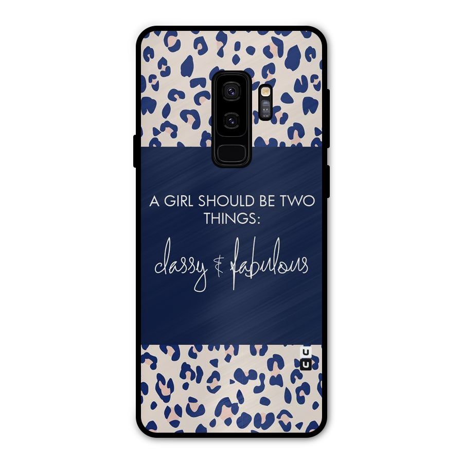 Classy and Fabulous Metal Back Case for Galaxy S9 Plus