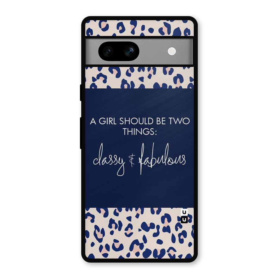 Classy and Fabulous Metal Back Case for Google Pixel 7a