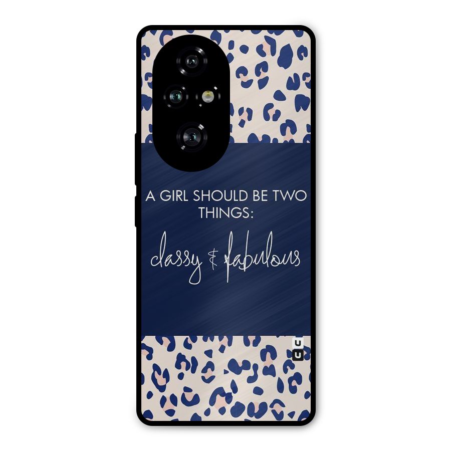 Classy and Fabulous Metal Back Case for Honor 200 Pro