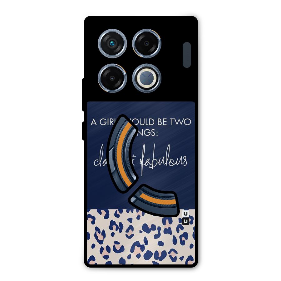 Classy and Fabulous Metal Back Case for Infinix GT 20 Pro