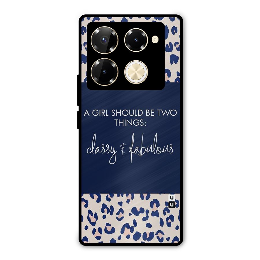 Classy and Fabulous Metal Back Case for Infinix Note 40 Pro Plus