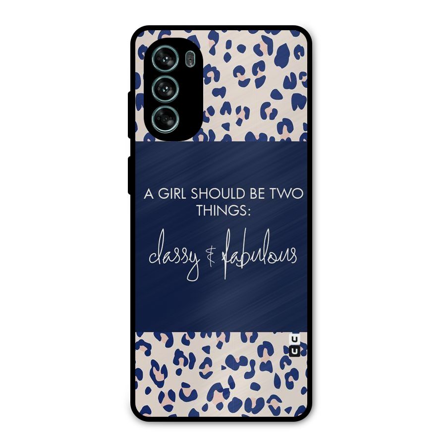 Classy and Fabulous Metal Back Case for Moto G62