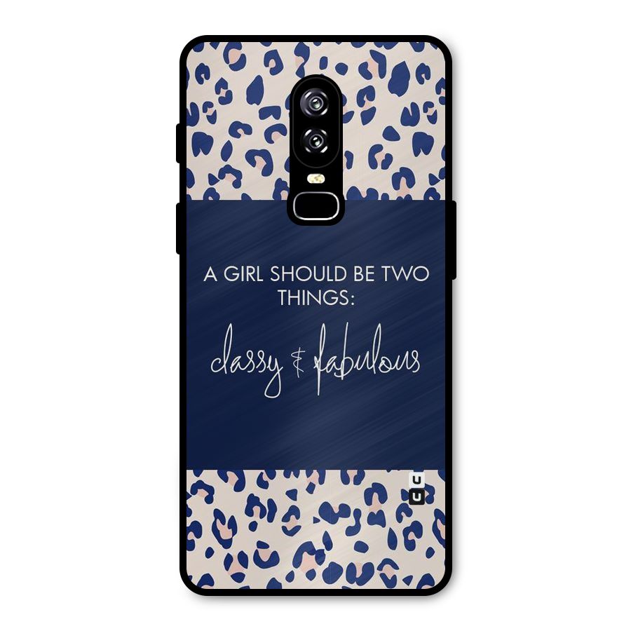 Classy and Fabulous Metal Back Case for OnePlus 6