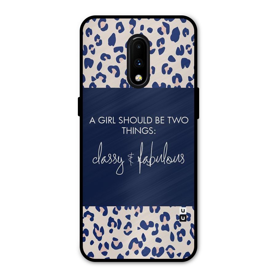 Classy and Fabulous Metal Back Case for OnePlus 7
