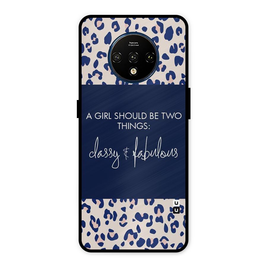 Classy and Fabulous Metal Back Case for OnePlus 7T