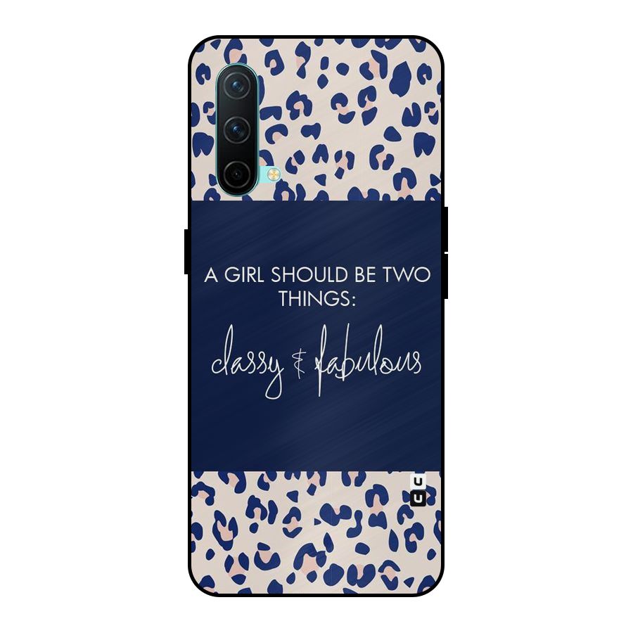 Classy and Fabulous Metal Back Case for OnePlus Nord CE 5G