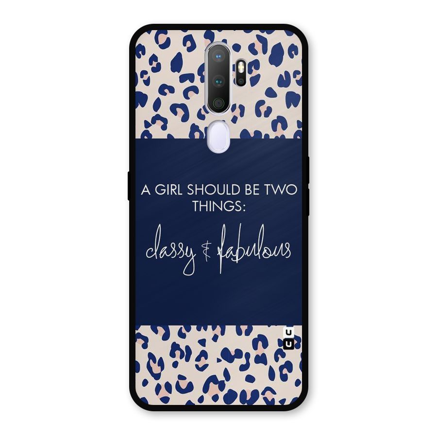 Classy and Fabulous Metal Back Case for Oppo A9 (2020)
