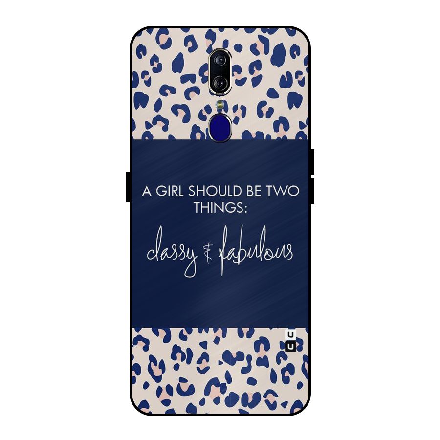 Classy and Fabulous Metal Back Case for Oppo F11