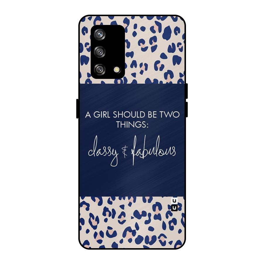 Classy and Fabulous Metal Back Case for Oppo F19