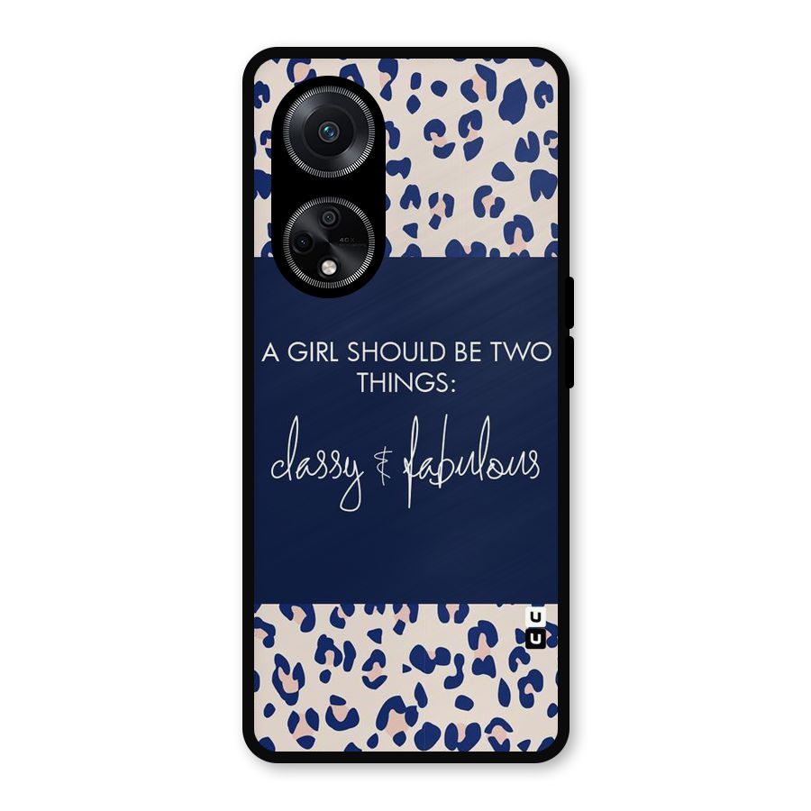 Classy and Fabulous Metal Back Case for Oppo F23