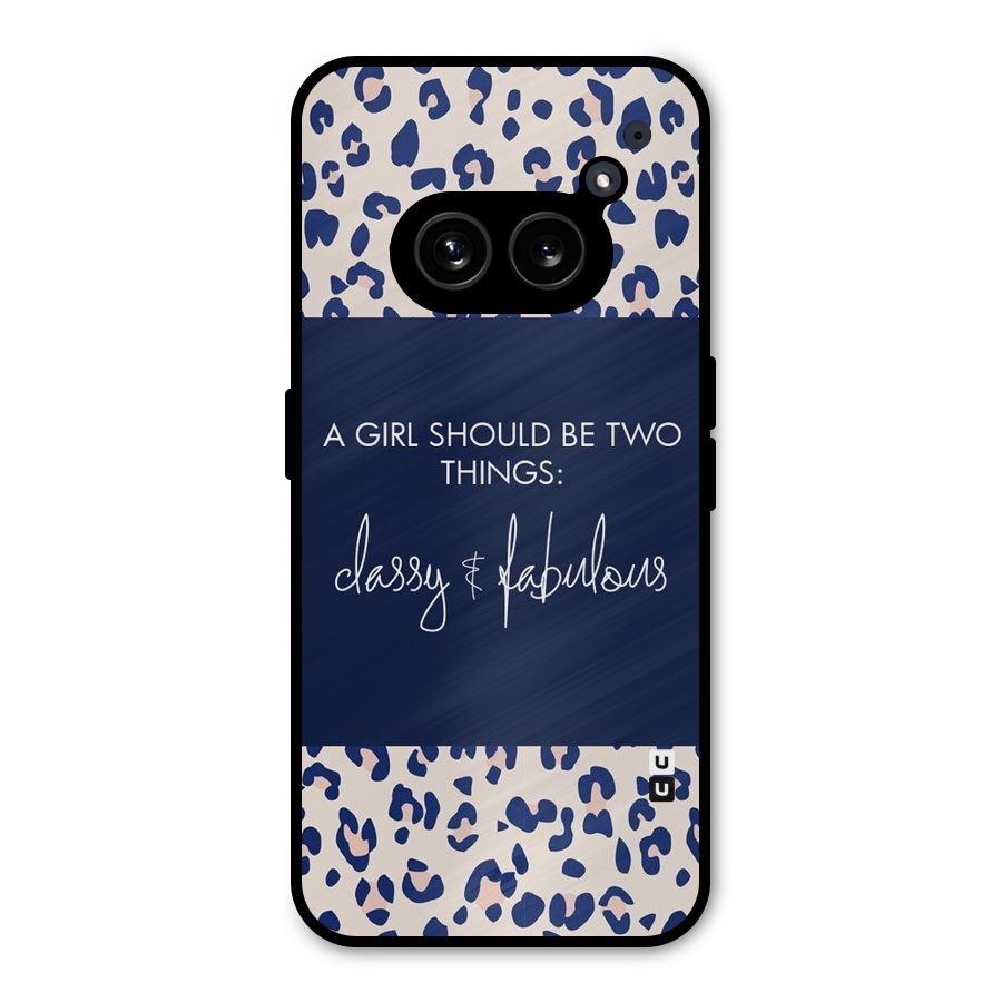 Classy and Fabulous Metal Back Case for Nothing Phone 2a