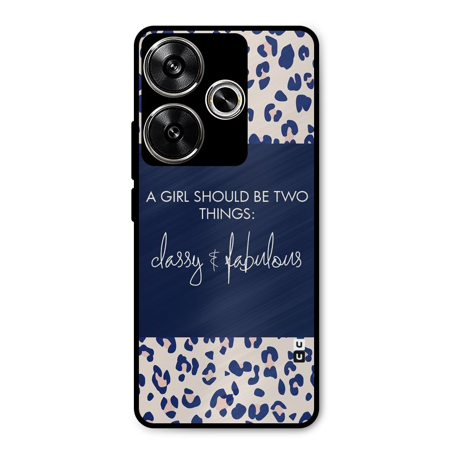 Classy and Fabulous Metal Back Case for Poco F6