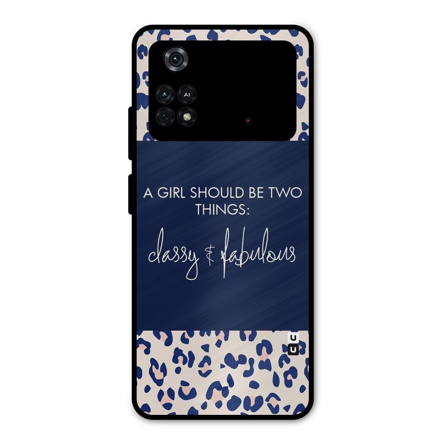 Classy and Fabulous Metal Back Case for Poco M4 Pro 4G