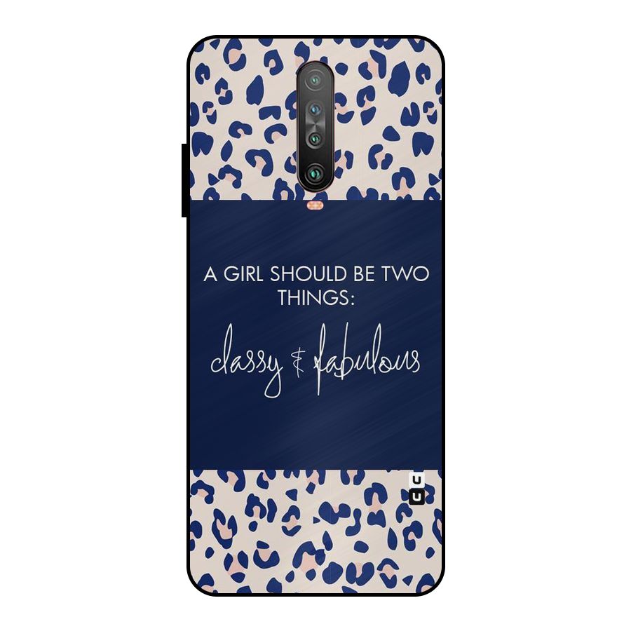 Classy and Fabulous Metal Back Case for Poco X2