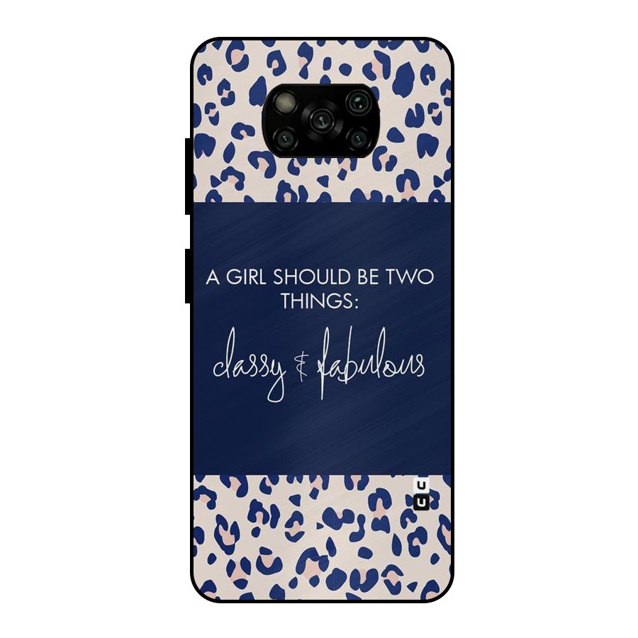 Classy and Fabulous Metal Back Case for Poco X3