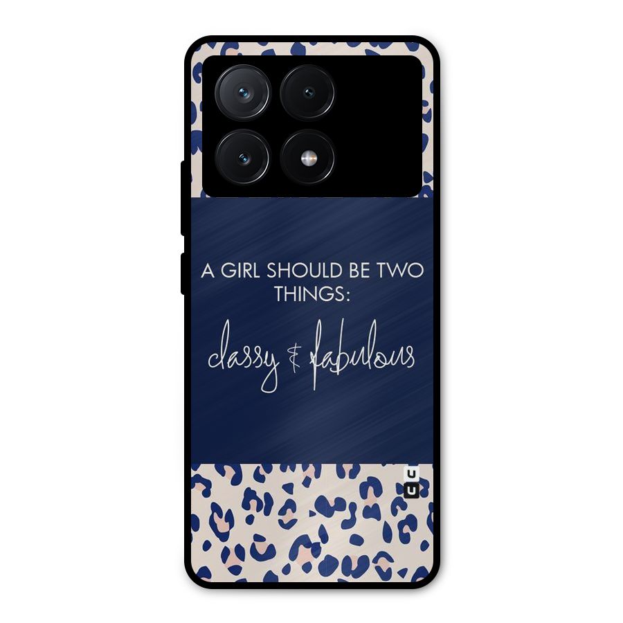 Classy and Fabulous Metal Back Case for Poco X6 Pro