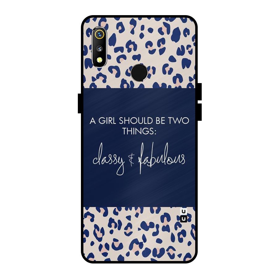 Classy and Fabulous Metal Back Case for Realme 3
