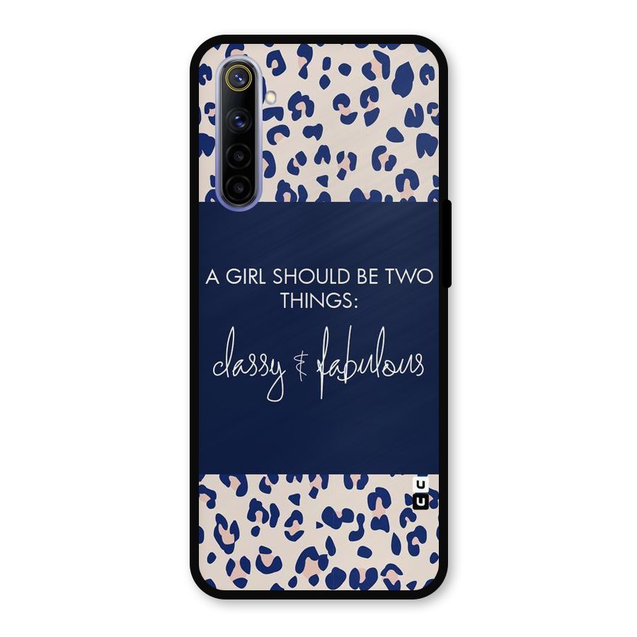 Classy and Fabulous Metal Back Case for Realme 6