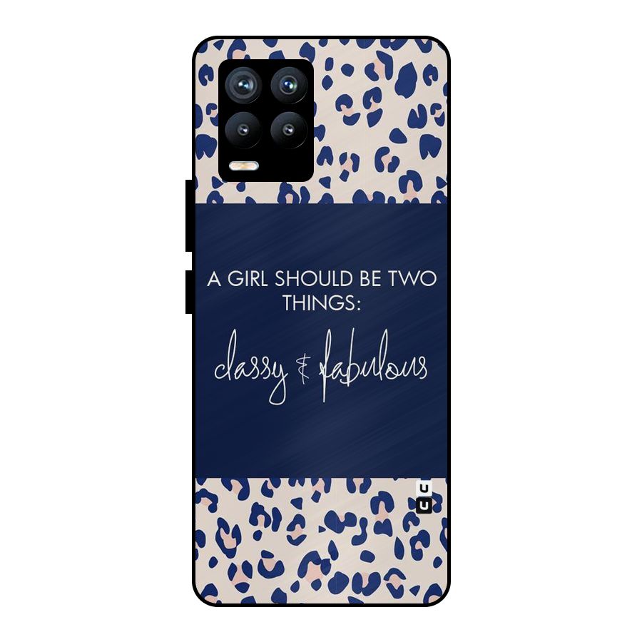 Classy and Fabulous Metal Back Case for Realme 8