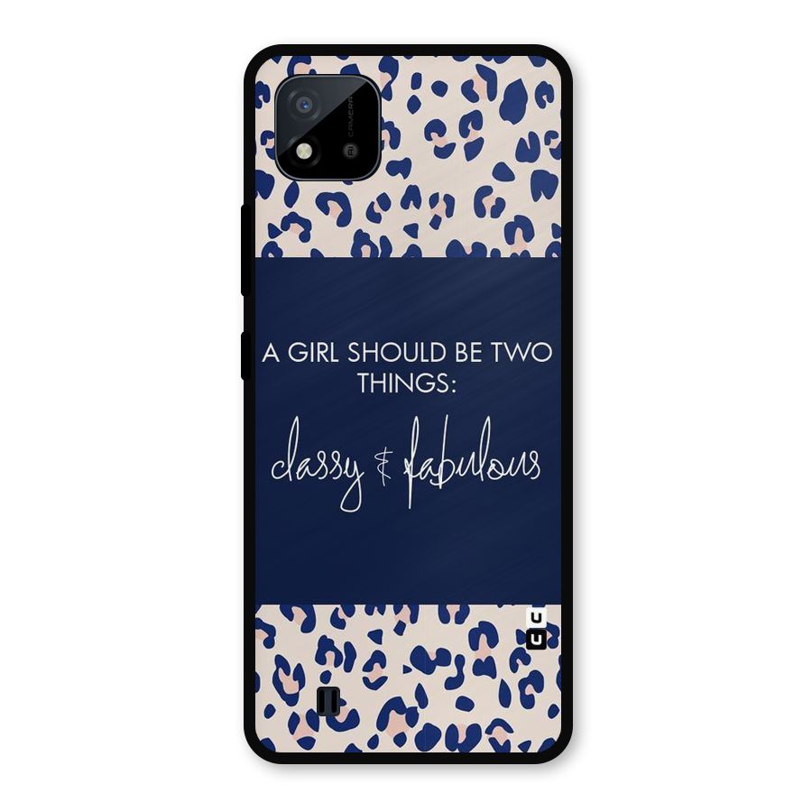 Classy and Fabulous Metal Back Case for Realme C11 2021