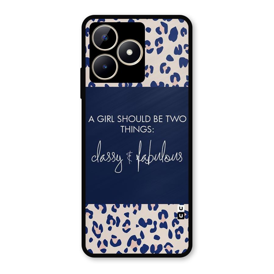 Classy and Fabulous Metal Back Case for Realme C53