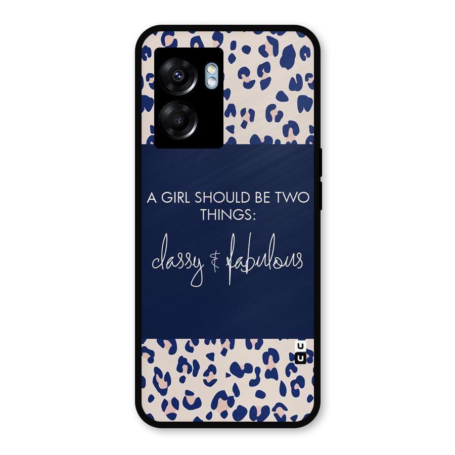 Classy and Fabulous Metal Back Case for Realme Narzo 50 5G