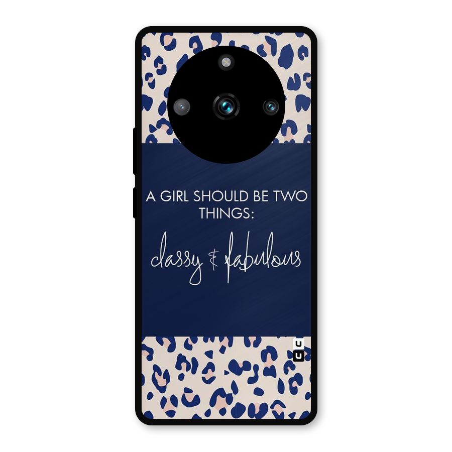 Classy and Fabulous Metal Back Case for Realme Narzo 60 Pro