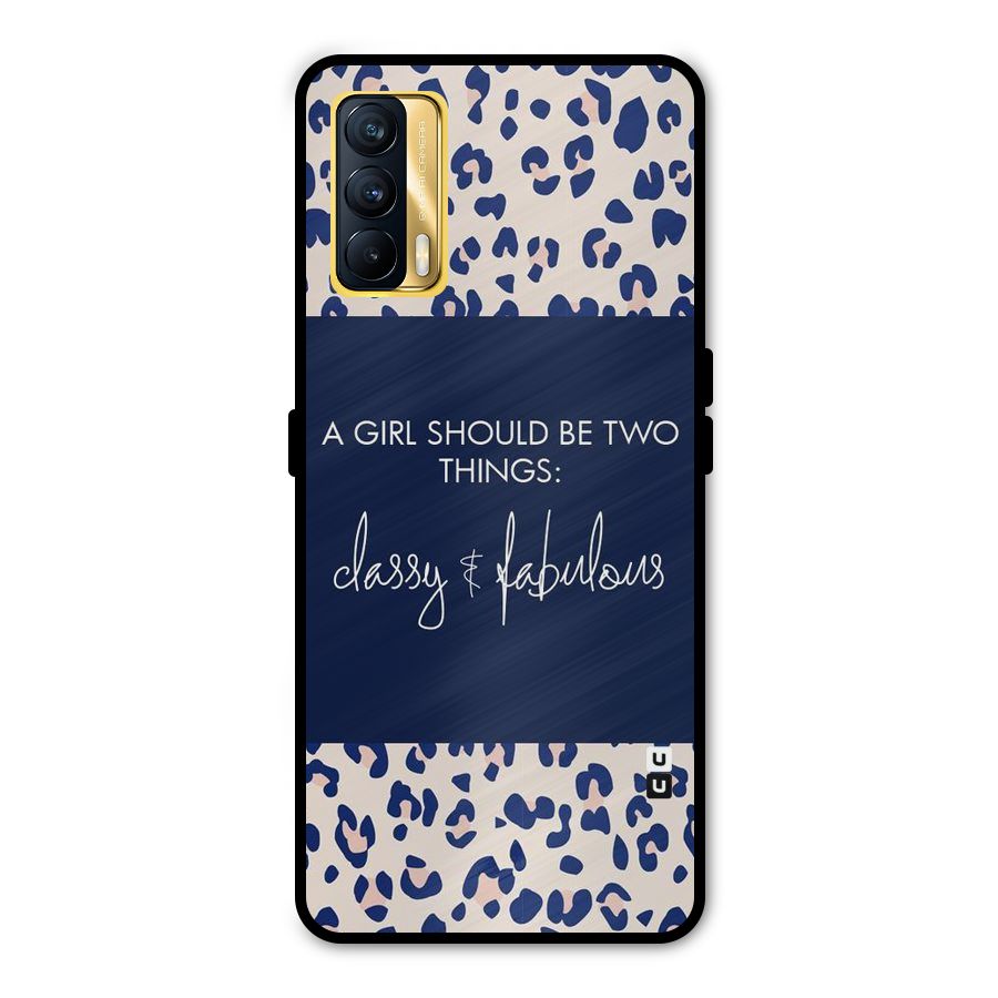 Classy and Fabulous Metal Back Case for Realme X7