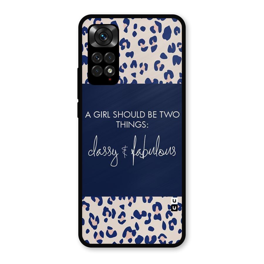 Classy and Fabulous Metal Back Case for Redmi Note 11s