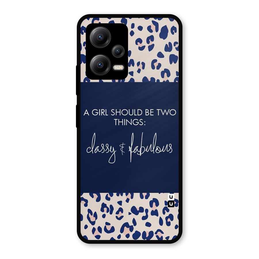Classy and Fabulous Metal Back Case for Redmi Note 12 5G