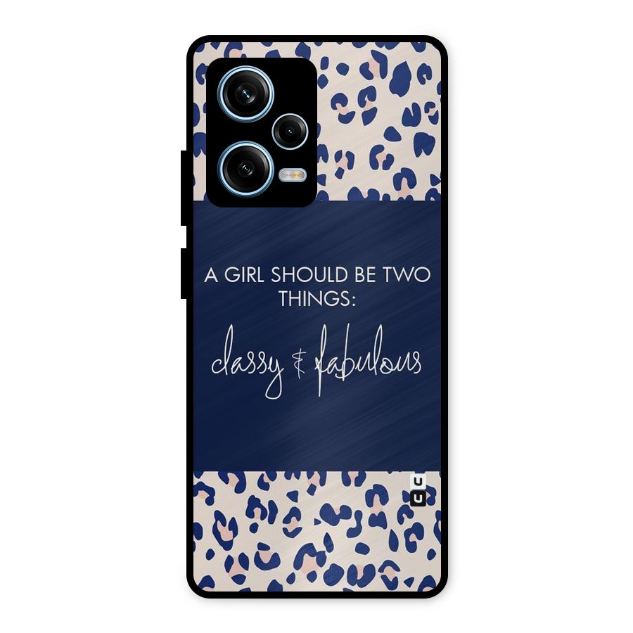 Classy and Fabulous Metal Back Case for Redmi Note 12 Pro
