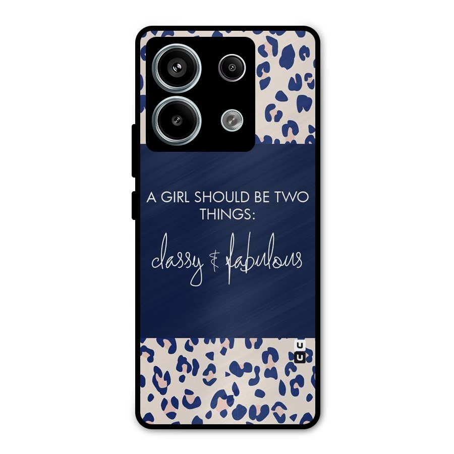 Classy and Fabulous Metal Back Case for Redmi Note 13 Pro 5G
